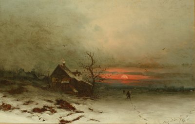 Napnyugtakor hazatérés alkotó: Friedrich Nicolai Joseph Heydendahl