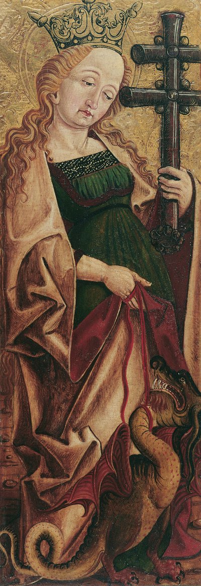Szent Margit (belül) és Szent Panthaleon (kint) alkotó: Friedrich Pacher (Umkreis)