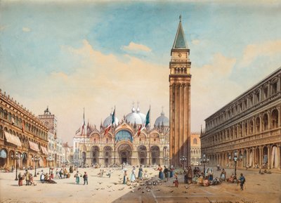 Piazza di San Marco, Velence, Friedrich Perlberg alkotó: Friedrich Perlberg
