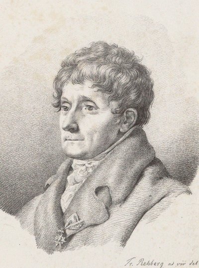 Antonio Salieri zeneszerző portréja 1750-1825, 1821. alkotó: Friedrich Rehberg