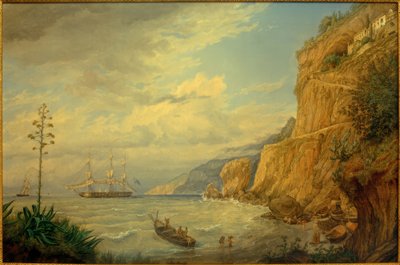 F.Thöming, Kapuzinerkloster bei Amalfi alkotó: Friedrich Thöming