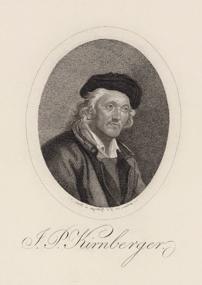 Johann Philipp Kirnberger zeneszerző portréja 1721-1783. alkotó: Friedrich Wilhelm Bollinger