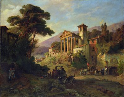 Olasz táj, 1871 alkotó: Friedrich Wilhelm Mueller
