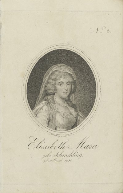 Gertrud Elisabeth Mara, született Schmeling 1749-1833, 1803. alkotó: Friedrich Wilhelm Nettling