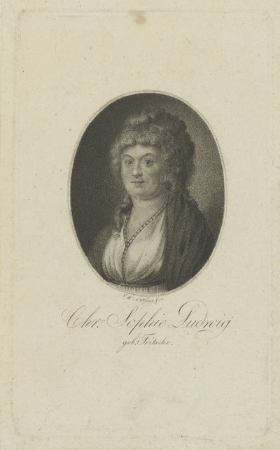 A szerző portréja, Christiane Sophie Ludwig, született Fritsche 1764-1815, c. 1810. alkotó: Friedrich Wilhelm Nettling