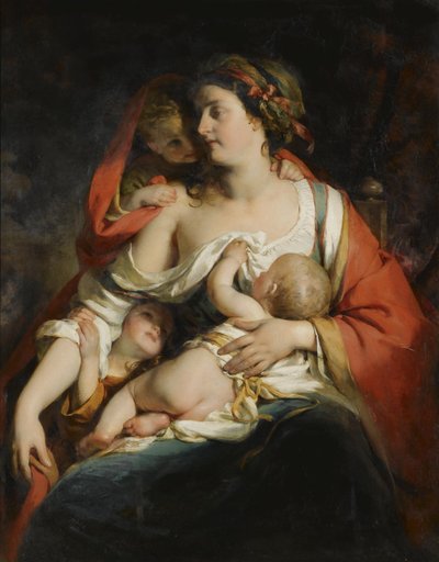 Németül: Caritas Charity alkotó: Friedrich von Amerling