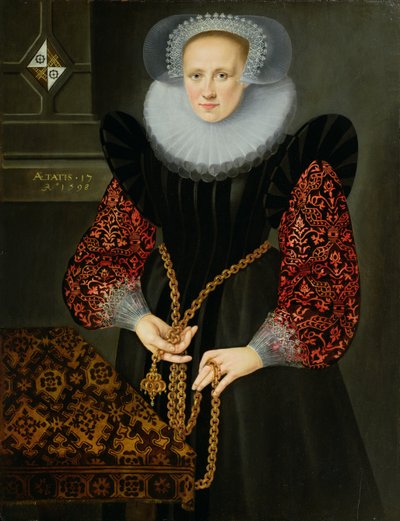 Aefge Gijbland tizenhét éves portréja, 1598 alkotó: Friesian School