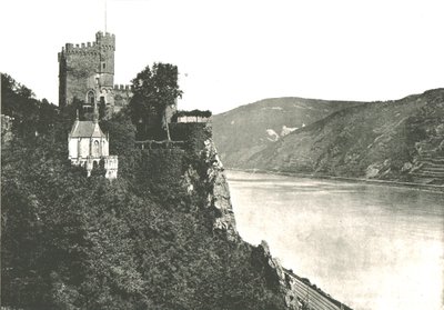 Rheinstein kastély a Rajna folyón, Németország, 1895. alkotó: Frith and Co