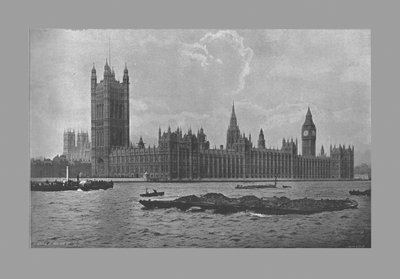 The Houses of Parliament, London, 1900 alkotó: Frith and Co
