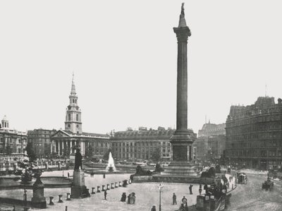 Trafalgar Square, London, 1895. alkotó: Frith and Co