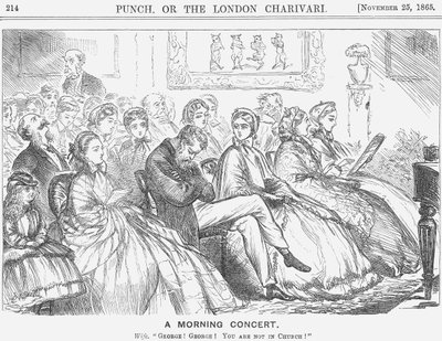 „Egy reggeli koncert”, 1865 alkotó: Fritz Eltze