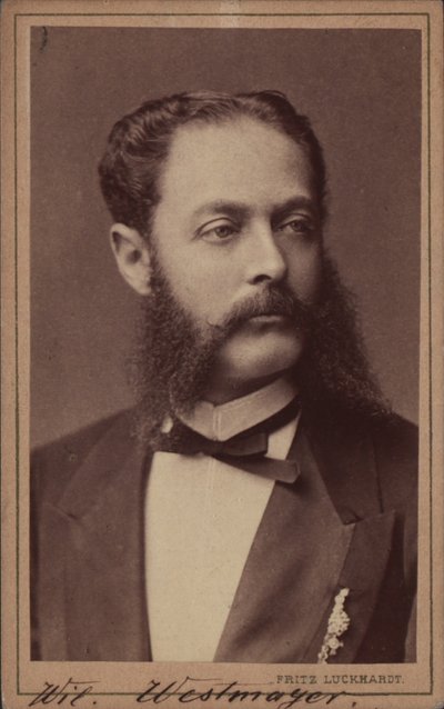 Wilhelm Westmeyer zeneszerző portréja 1829-1880. alkotó: Fritz Luckhardt