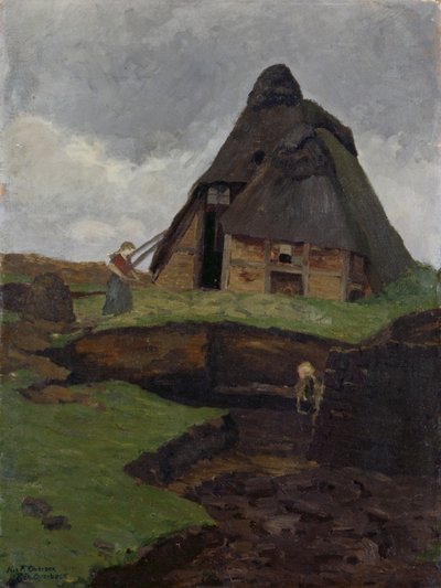 Mire kunyhó gyermekkel alkotó: Fritz Overbeck