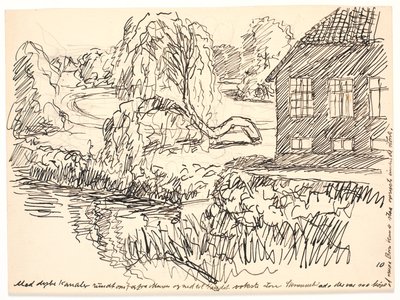 Mély csatornákkal körül... alkotó: Fritz Syberg
