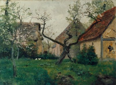 Virágzó almafa alkotó: Fritz Thaulow