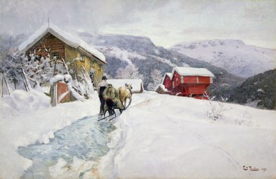 Edző fogadó alkotó: Fritz Thaulow