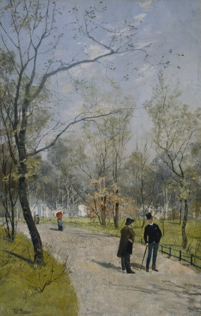 A királyi kertből (olaj, vászon) alkotó: Fritz Thaulow