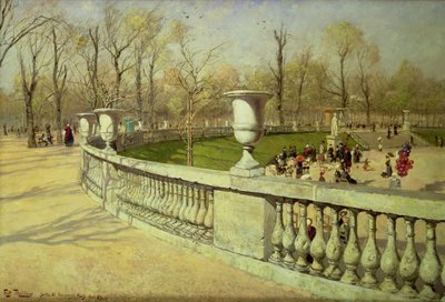 Luxembourg-kert, 1883 alkotó: Frits Thaulow