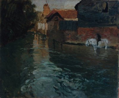 Folyó északon, 1893 körül (festmény) alkotó: Fritz Thaulow
