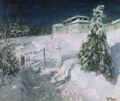 Cím nélkül (olaj, vászon) alkotó: Fritz Thaulow
