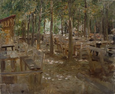Régi sörkert alkotó: Fritz von Uhde