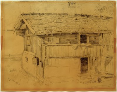 Felső-bajor parasztház alkotó: Fritz von Uhde