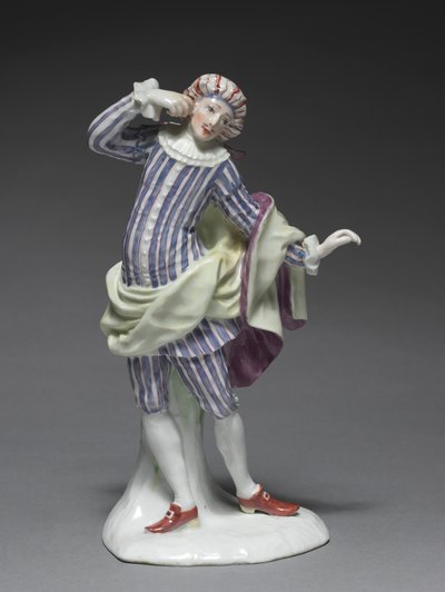 Olasz vígjáték figura: Mezetin, c. 1753. alkotó: Fürstenberg Porcelain Factory
