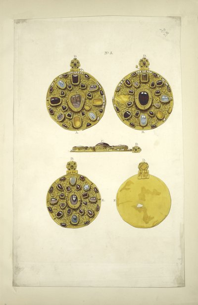 Orosz ékszerek a mongol invázió előtt. Az orosz állam régiségeiből, 1853 előtt alkotó: Fyodor Grigoryevich Solntsev