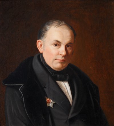 Vaszilij Zsukovszkij költő portréja 1783-1852, 1854 alkotó: Fyodor Ivanovich Igin