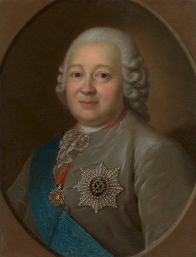 Nyikita Ivanovics Panin gróf tábornok portréja 1718-1783, 1770-es évek. alkotó: Fyodor Stepanovich Rokotov