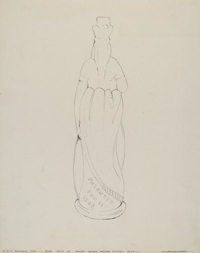 Bitters Bottle (indiai) alkotó: G.A. Spangenberg