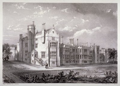 Kilátás a Lambeth-palotára, London, 1830 alkotó: GF Bragg