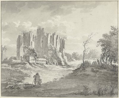 Táj romokkal és néhány gazdával alkotó: G.F. Buijs (possibly)