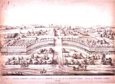 Harrow Road, Paddington, 1847 alkotó: G.L. Lee