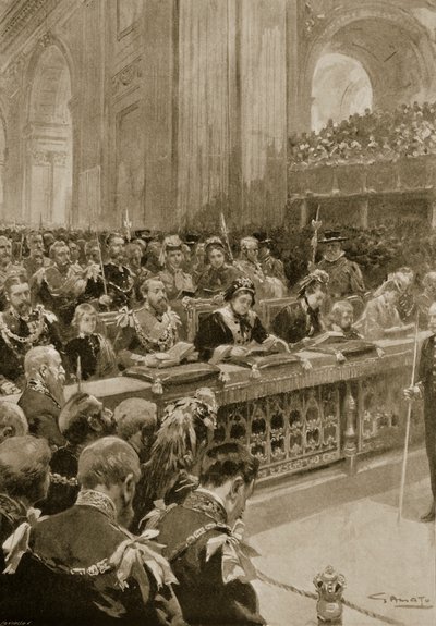 A hálaadás a walesi herceg felépüléséért, a St. Paul