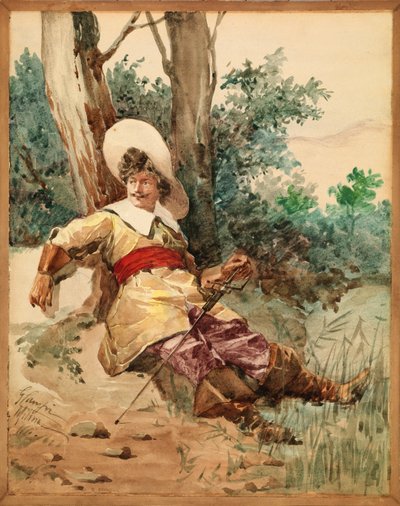 Pihenő muskétás alkotó: G. Camfri