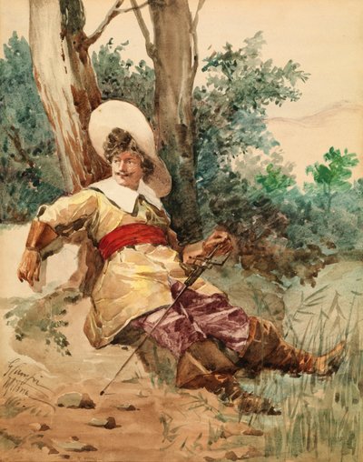 Pihenő testőr, n.d. alkotó: G. Camfri