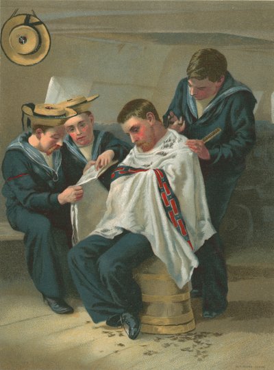 A királynő borbélya alkotó: G. Morton