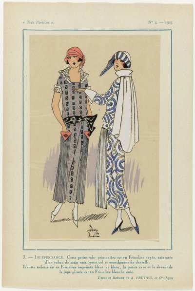 Nagyon párizsi, 1923, 4. sz.: 7- FÜGGETLENSÉG. Ez a kis ruha... alkotó: G P. Joumard