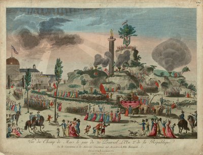 A Legfelsőbb Lény ünnepe a Mars mezején, 1794. június 8., 1794. alkotó: G. Texier