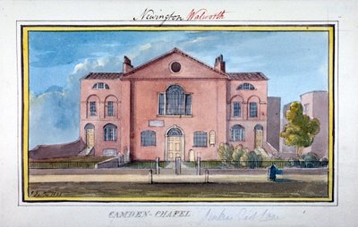 Camden Chapel, East Lane, Southwark, London, 1825 alkotó: G Yates