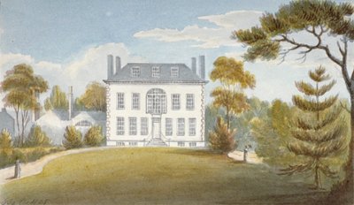Mitcham Hall, Mitcham, Surrey, 1825 alkotó: G Yates