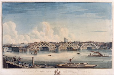 New London Bridge, London, 1827 alkotó: G Yates