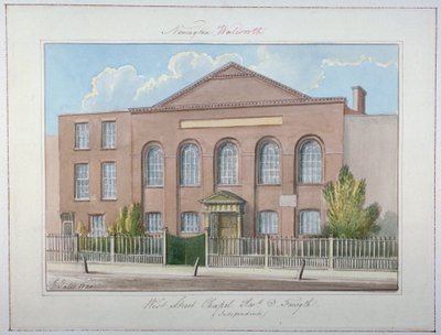 West Street Independent Chapel, Southwark, London, 1826 alkotó: G Yates