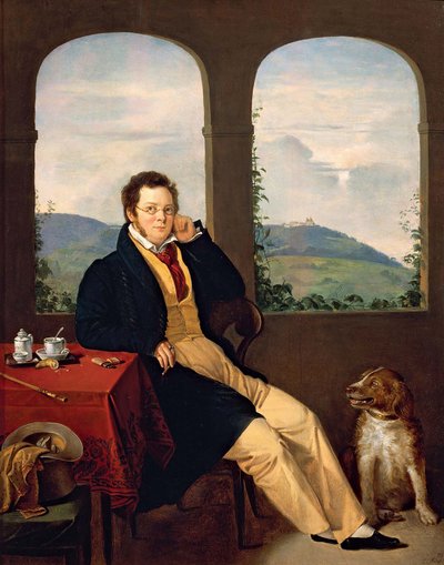 Franz Schubert portréja 1797-1828, 1827. alkotó: Gabor Melegh