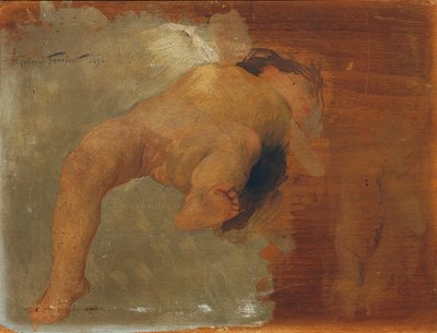 Fekvő puttó alkotó: Gabriel Ferrier