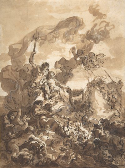 A halászat allegóriája: Neptunusz és Amfitrit, 1768. alkotó: Gabriel Francois Doyen