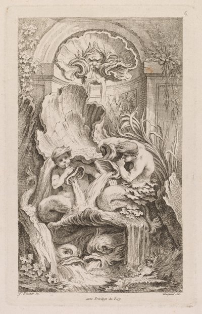 Szökőkutak könyve: 6. sz., c. 1736. alkotó: Gabriel Huquier
