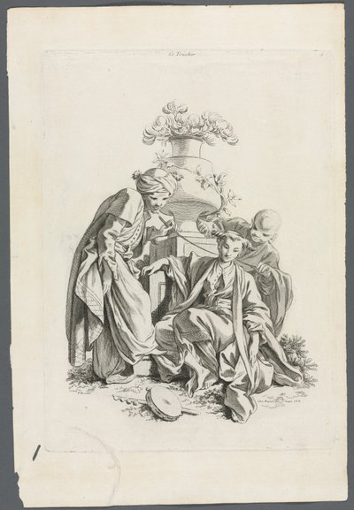 Az érzékek: érintés Boucher után, 1700-as évek. alkotó: Gabriel Huquier
