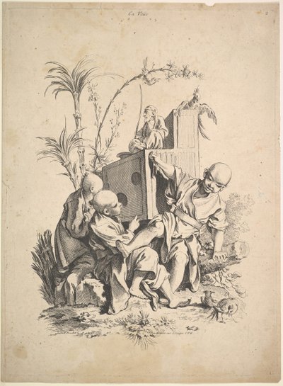 Vízió, 18. század. alkotó: Gabriel Huquier